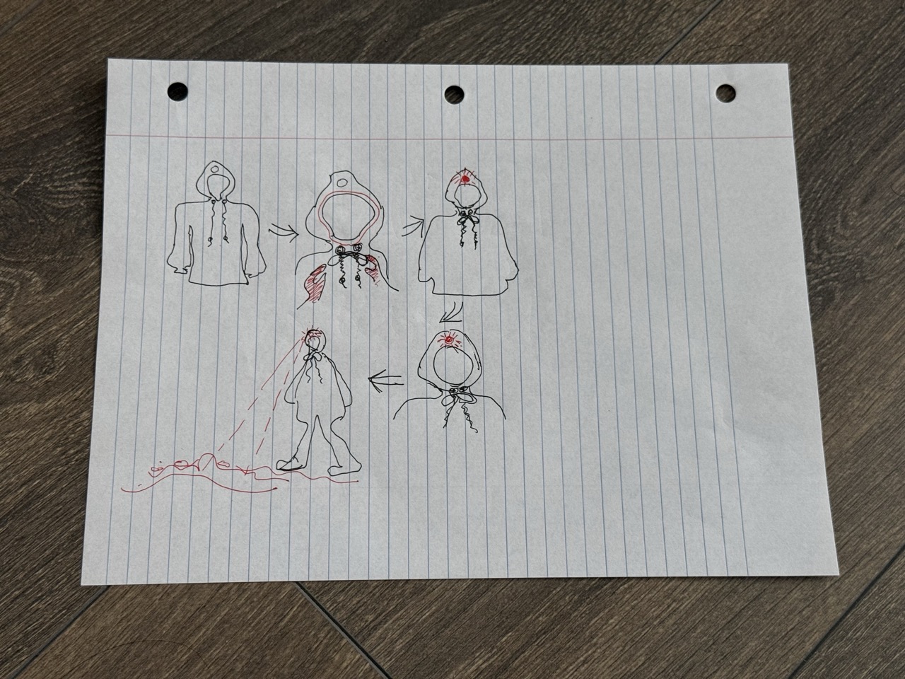 Detailed view of a clothes designed with LEDs