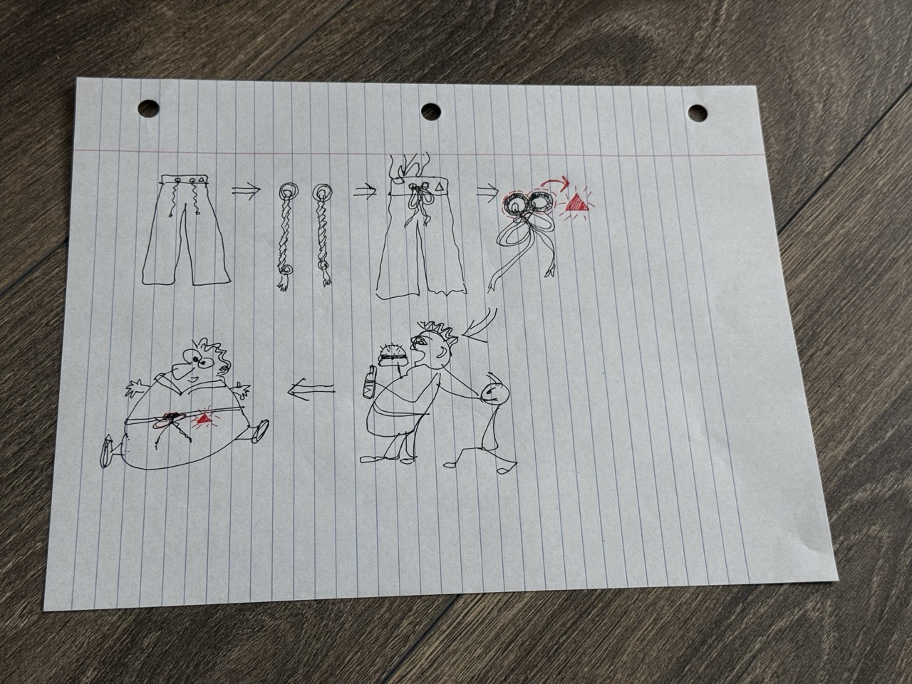 Detailed view of a pants designed with LEDs tell to tight.