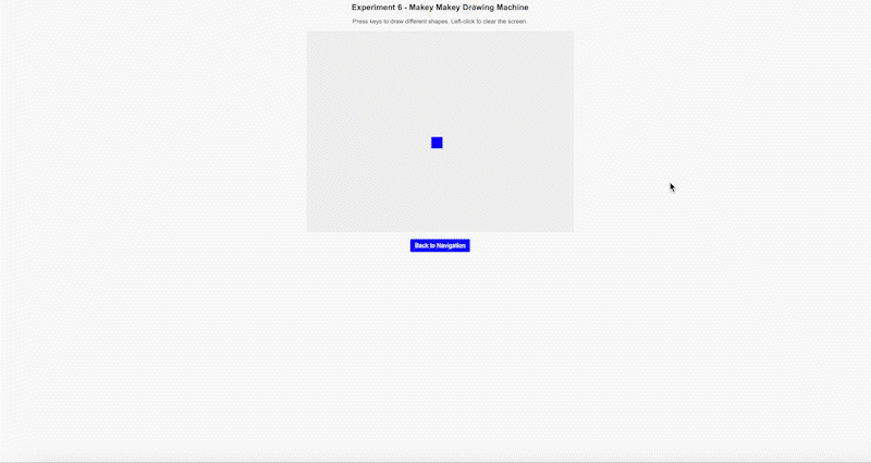 A rhythmic interaction where pressing a button spawns shapes.
