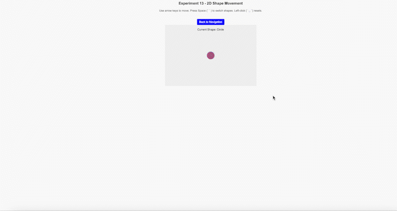 A simple 2D interactive experiment with shape transformations.