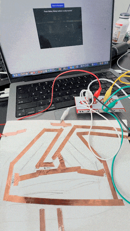 Bouncing shape reacting to keyboard input