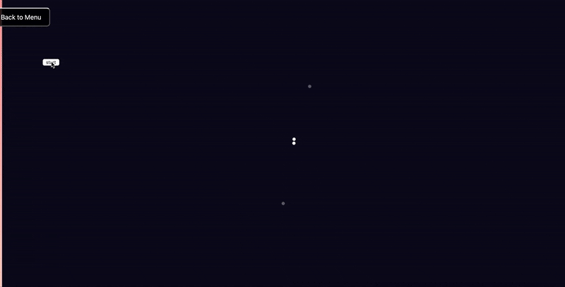 A fluid particle system moving in sync with sound amplitude variations.