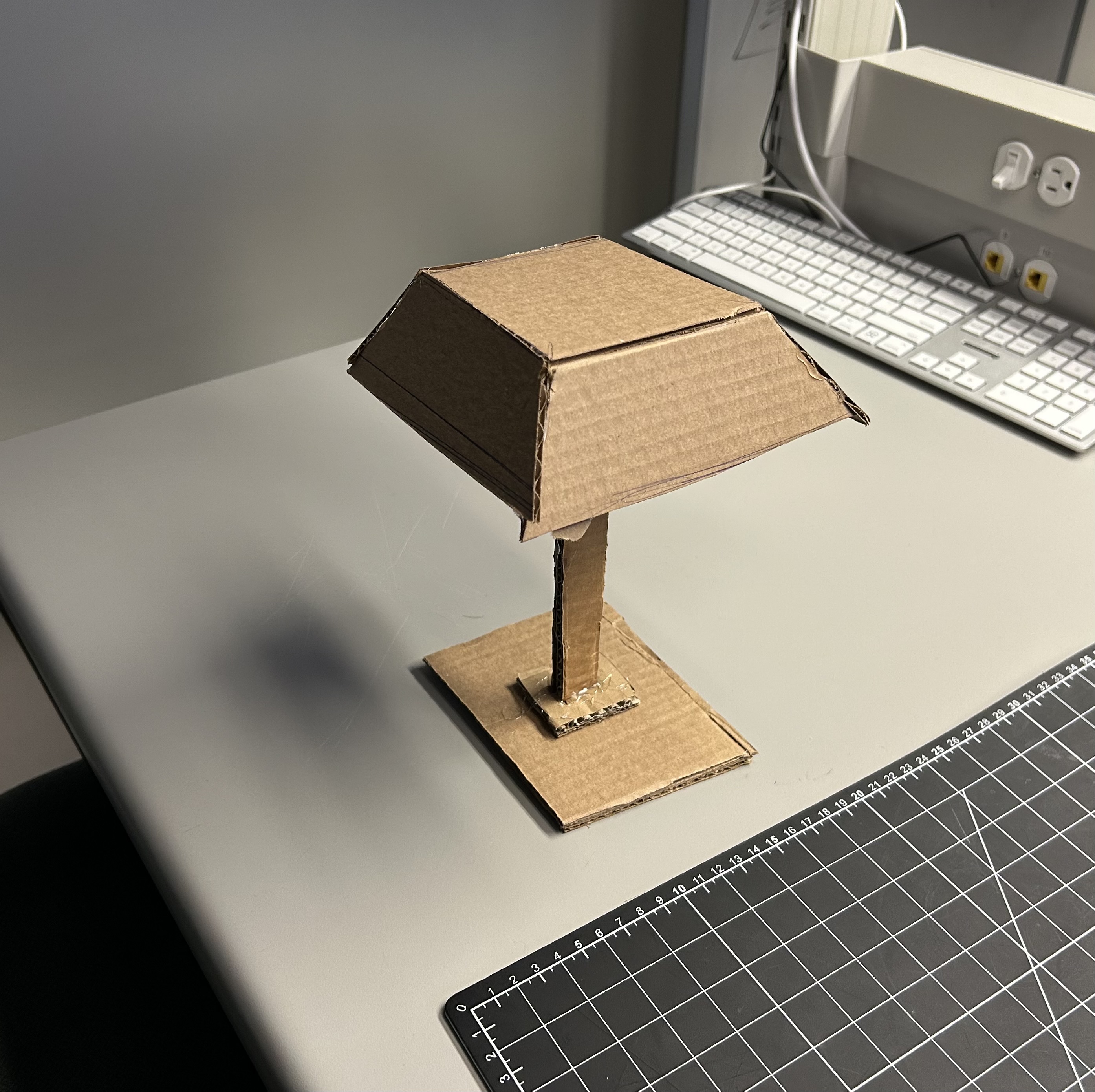 rapid prototype of the lamp - top perspective view