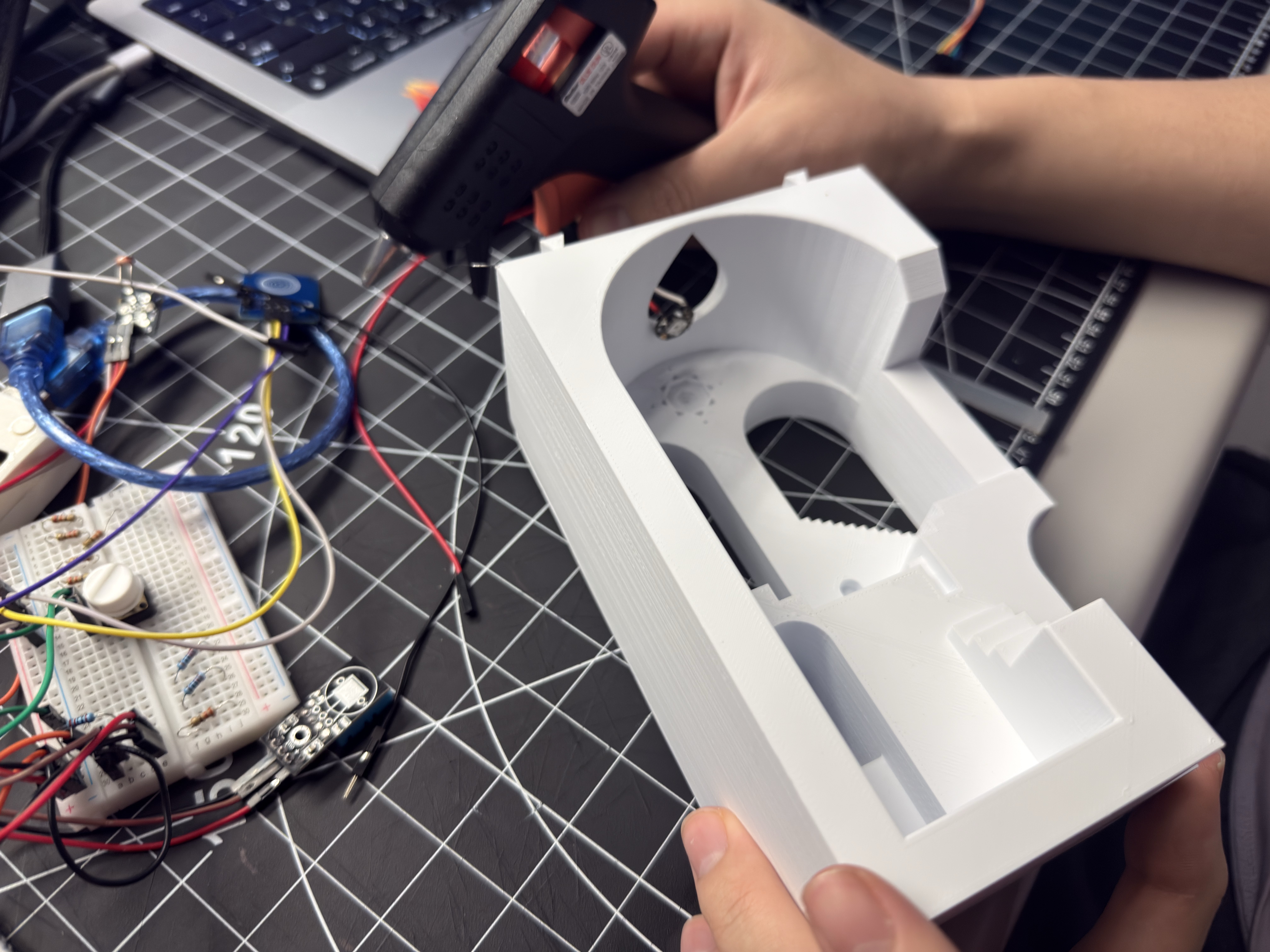 Checking enclosure for electronics fit